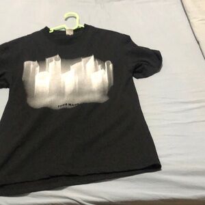 Men's black short-sleeved T-shirt